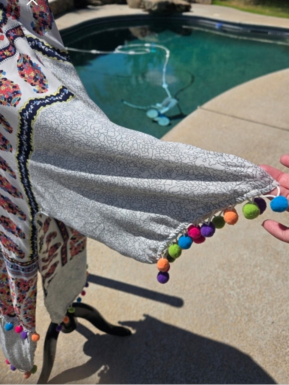 Kimono Swimsuit Coverup Top Bohemian Plus Size 1X 2X 3X - Picture 6 of 12